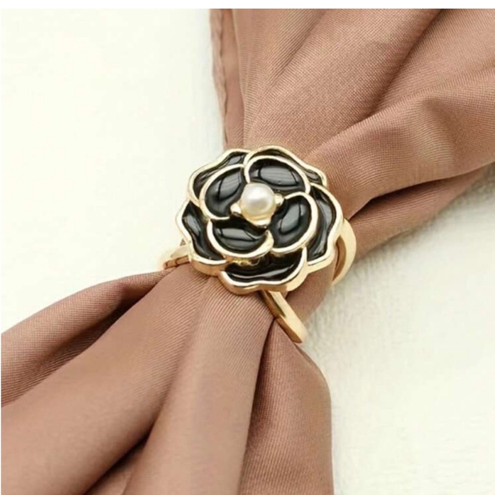 camellia scarf holder